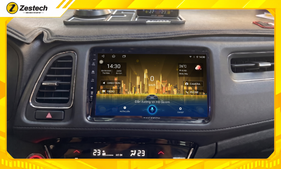 Điều khiển Màn hình ô tô android cho Honda HR-V bằng giọng nói