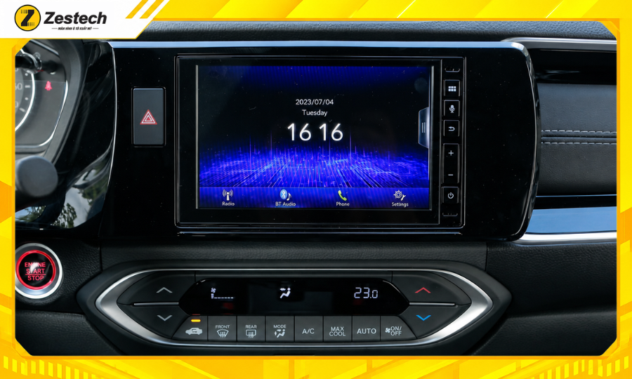 Honda BR-V có thiết kế cụm taplo - màn hình phù hợp để nâng cấp màn hình Android
