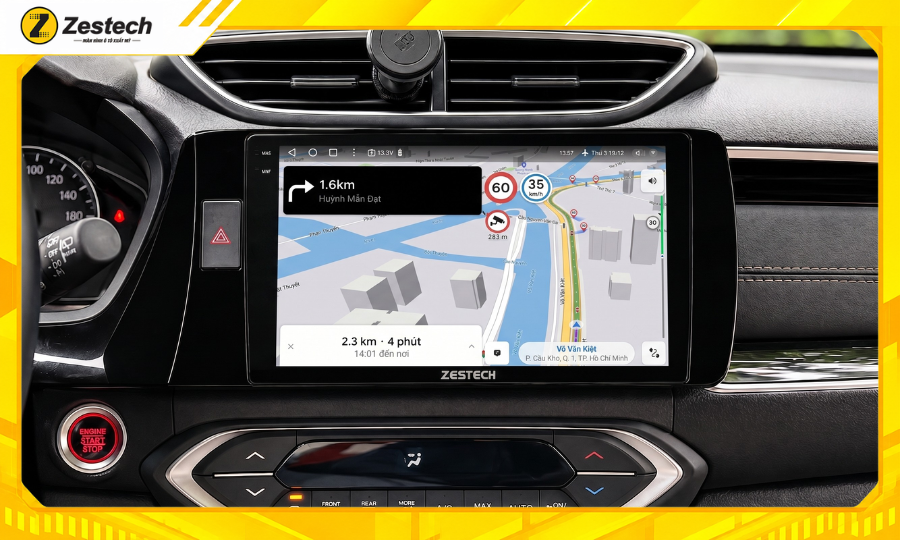 Màn hình ô tô Android cho xe Honda BR-V tích hợp bản đồ VietMap Live