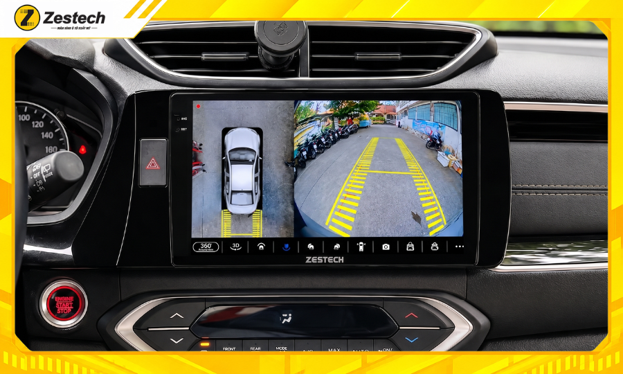 Màn hình ô tô Android cho xe Honda BR-V tích hợp Camera 360