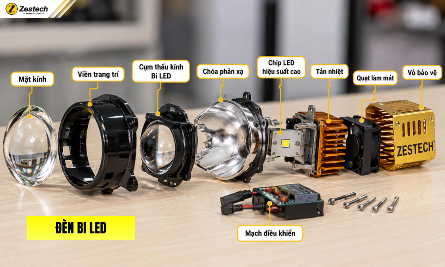 Cấu tạo Đèn BI LED
