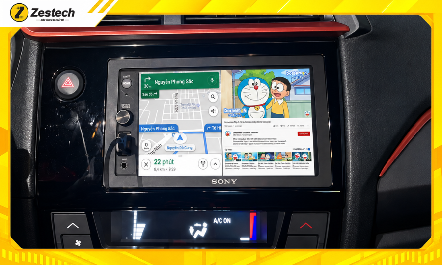 Android Box cho xe Honda Brio - Chạy đa nhiệm mượt mà