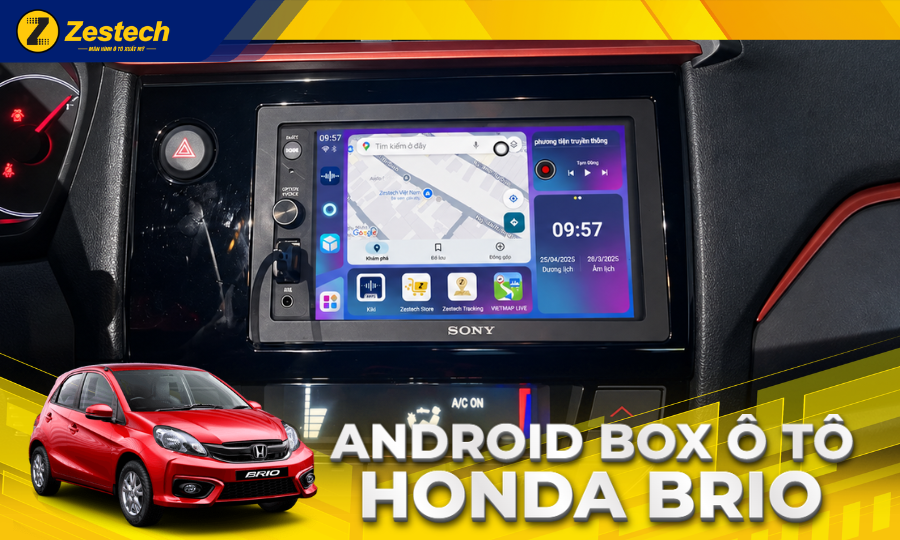 Android Box cho xe Honda Brio