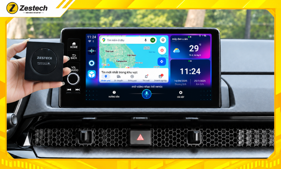 Android Box ô tô cho Honda CR-V 4 Android Box ô tô cho Honda CR-V tích hợp trợ lý AI KIKI