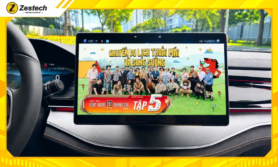 Giải trí trực tuyến trên Android Box ô tô cho xe BYD Sealion 8