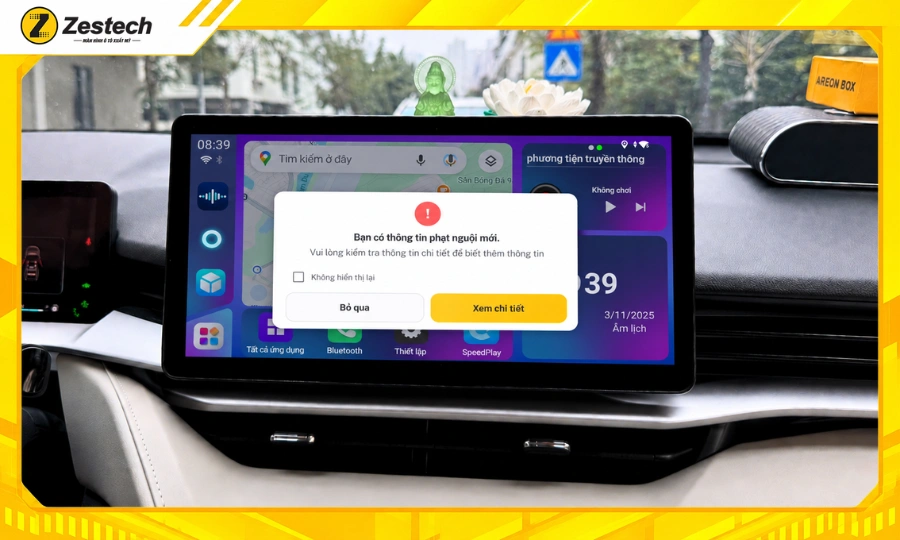 Android Box ô tô cho xe Haval H6 7 Android Box ô tô cho xe Haval H6 - Công nghệ AI tự động thông báo phạt nguội