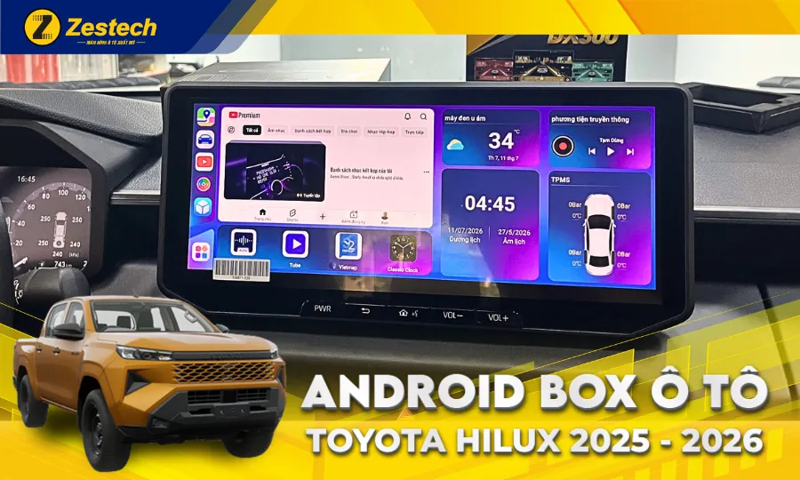 Android Box ô tô cho xe Hilux 2025 - 2026