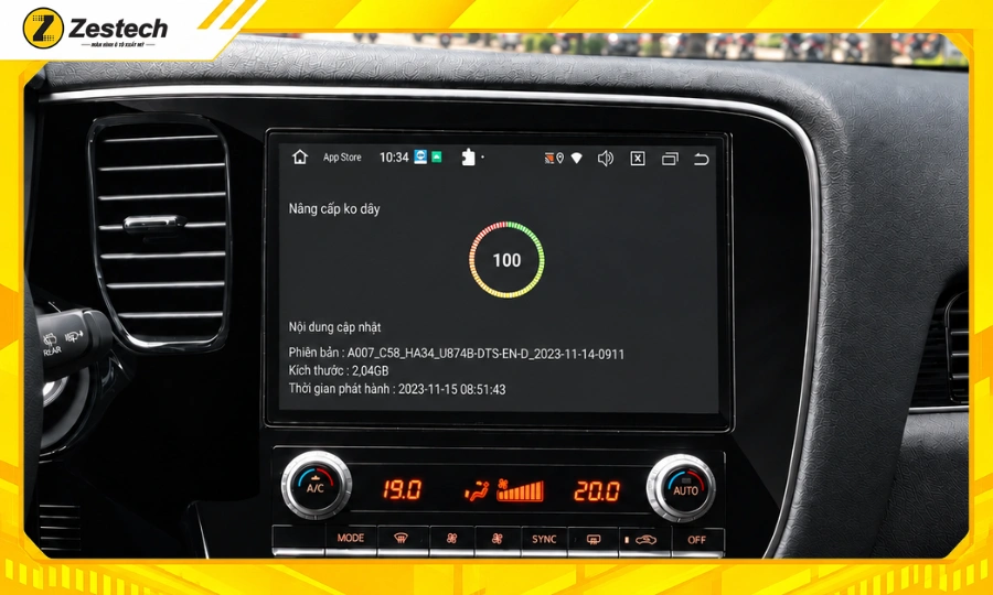 Android Box ô tô cho xe Mitsubishi Outlander 9 Android Box ô tô cho xe Mitsubishi Outlander tính năng tự động cập nhật OTA