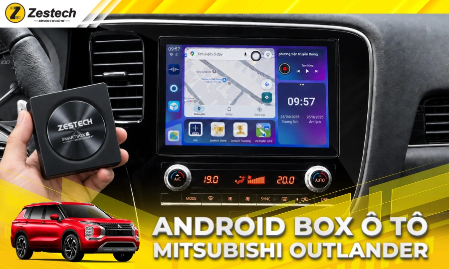 Android Box ô tô cho xe Mitsubishi Outlander