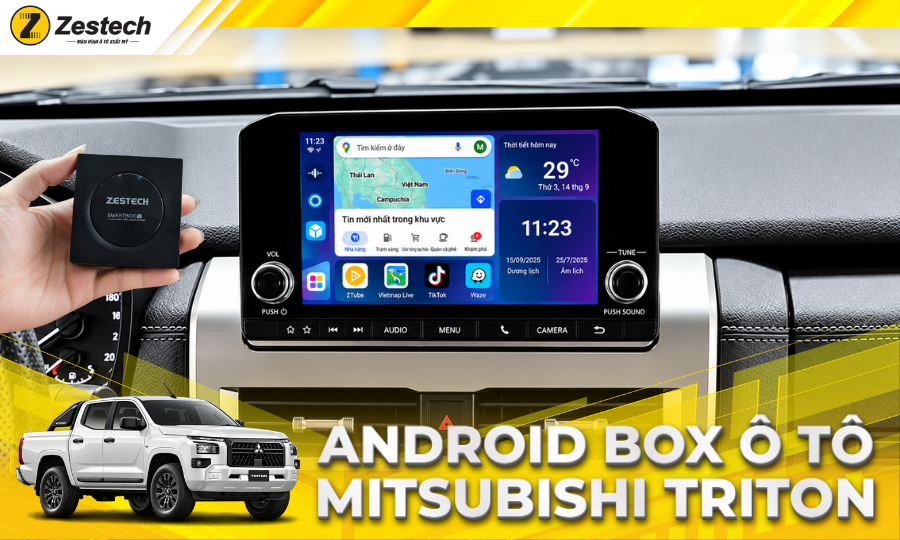 Android Box ô tô cho xe Mitsubishi Triton