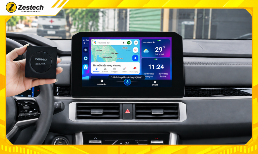 Điều khiển Android Box ô tô cho xe Mitsubishi Xpander bằng giọng nói