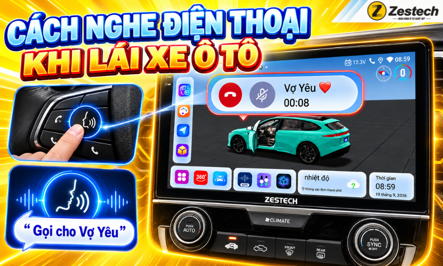 Top 3 cách nghe điện thoại khi lái xe ô tô an toàn, đúng luật
