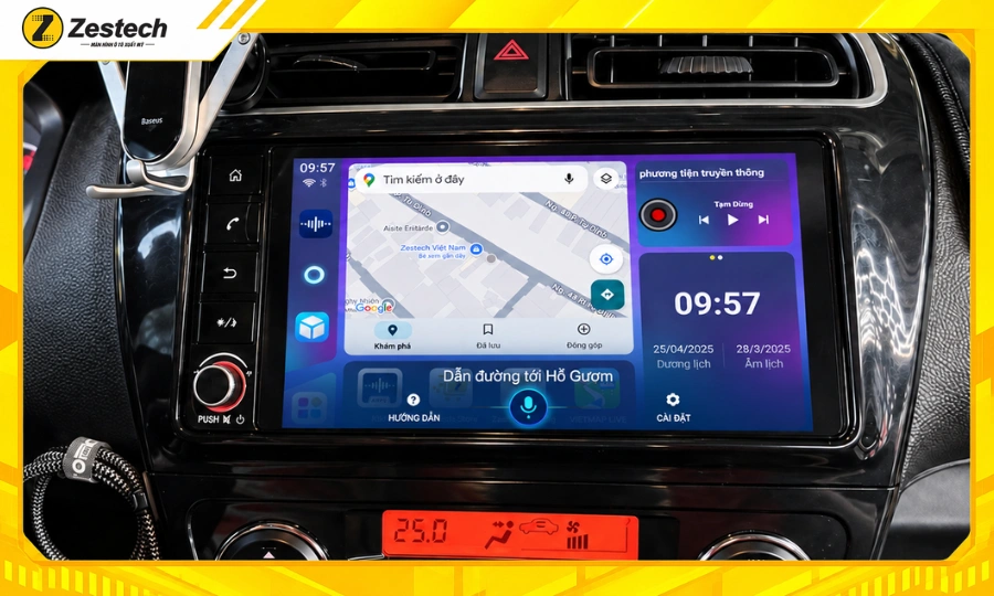 Android Box cho xe Mitsubishi Attrage 5 Điều khiển Android Box cho xe Mitsubishi Attrage bằng giọng nói