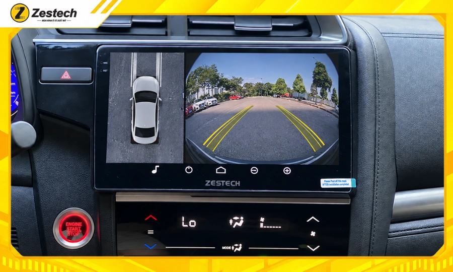 Màn hình ô tô Android cho xe Honda Jazz 8 Hệ thống Camera 360 trên màn hình ô tô Android cho xe Honda Jazz