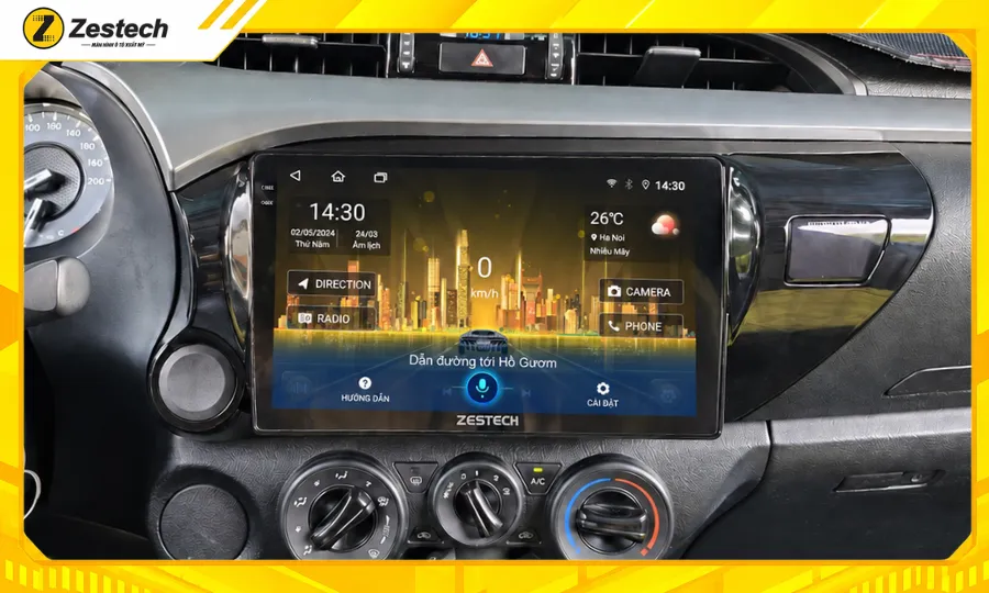 Màn hình Android ô tô cho xe Hilux 2009-2015 4 Màn hình Android ô tô cho xe Hilux 2009-2015 điều khiển mọi tác vụ bằng giọng nói