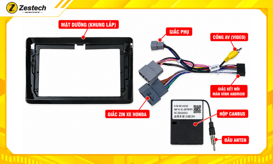 Màn hình Android ô tô cho xe Honda CR-V 2 Lắp đặt màn hình Android ô tô cho xe Honda CR-V giữ zin 100%