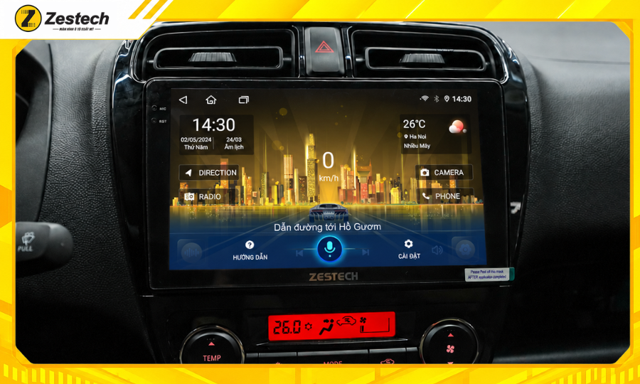 Màn hình Android ô tô cho xe Mitsubishi Attrage - Ra lệnh giọng nói