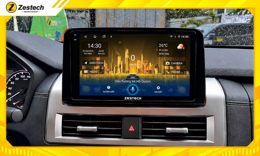 Điều khiển màn hình Android ô tô cho xe Mitsubishi Triton bằng giọng nói
