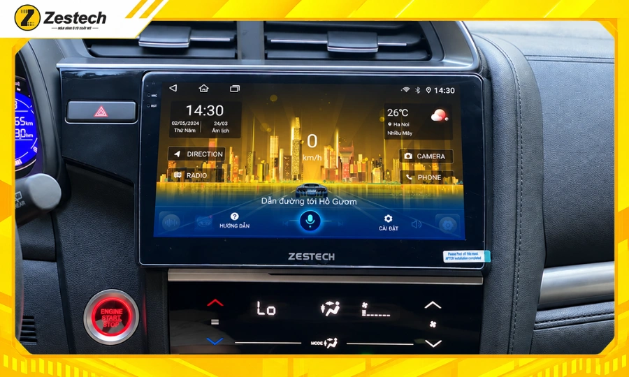 Màn hình ô tô Android cho xe Honda Jazz 4 Màn hình ô tô Android cho xe Honda Jazz điều khiển bằng giọng nói