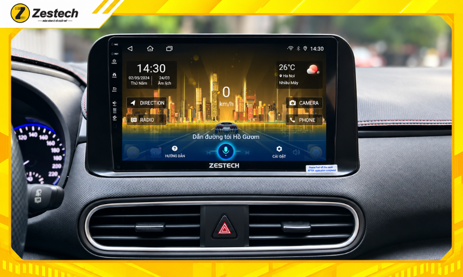 Màn hình ô tô Android cho xe Hyundai Kona 4 Màn hình ô tô Android cho xe Hyundai Kona điều khiển bằng giọng nói