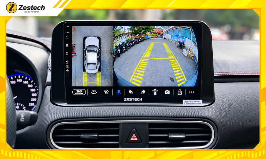 Màn hình ô tô Android cho xe Hyundai Kona 8 Hệ thống Camera 360 trên màn hình ô tô Android cho xe Hyundai Kona