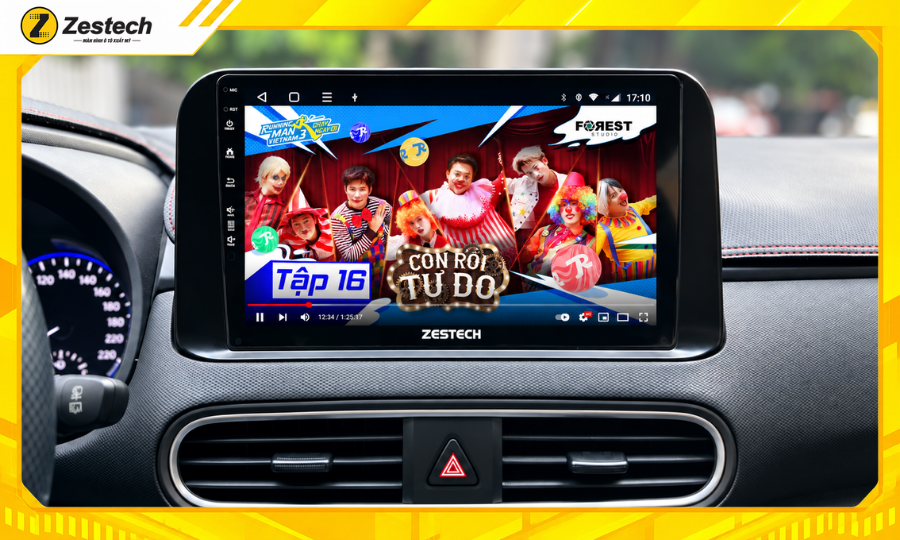 Màn hình ô tô Android cho xe Hyundai Kona 6 Màn hình ô tô Android cho xe Hyundai Kona mở rộng kho giải trí trực tuyến