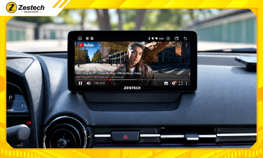 Giải trí thả ga với màn hình ô tô Android cho xe Mazda 2