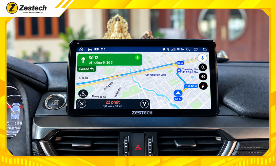 Màn hình ô tô Android cho xe Mazda 6 6 Bản đồ trên màn hình ô tô Android cho xe Mazda 6