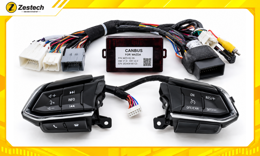 Màn hình ô tô Android cho xe Mazda CX-5 10 Hệ thống CANBUS, mặt dưỡng, phím vô lăng, Jack zin cắm 100%