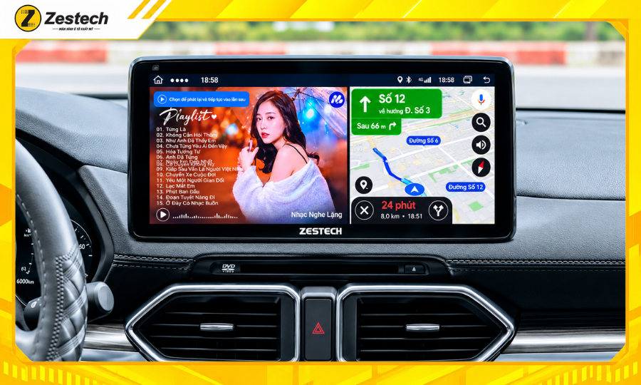 Màn hình ô tô Android cho xe Mazda CX-5 7 Màn hình ô tô Android cho xe Mazda CX-5 đa nhiệm song song ứng dụng