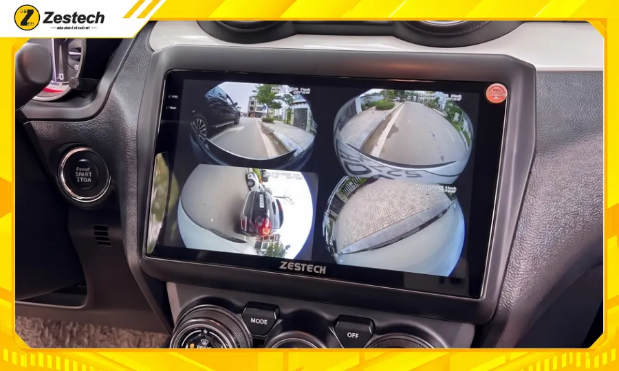 Màn hình ô tô android cho xe Suzuki Swift - Lắp camera 360