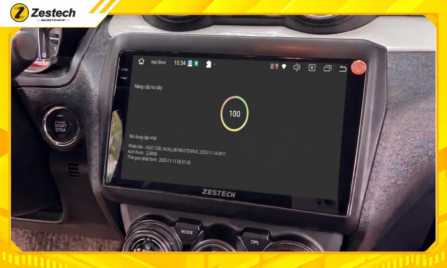 Tự động cập nhật ứng dụng - Màn hình ô tô android cho xe Suzuki Swift