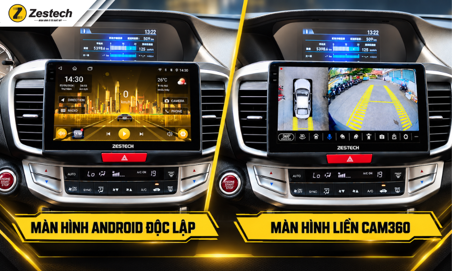 Nâng cấp màn hình Android độc lập hay loại tích hợp sẵn camera 360