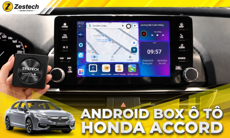 Android Box cho xe Honda Accord