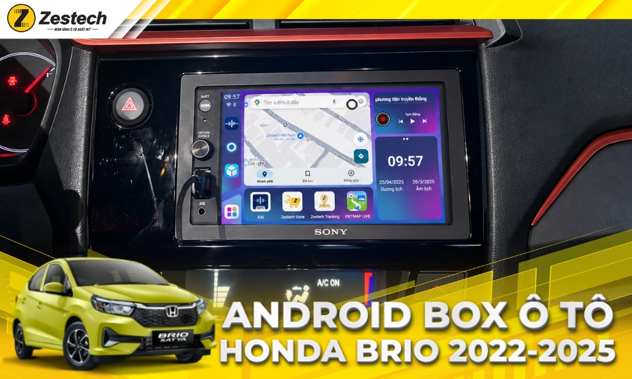 Android Box cho xe Honda Brio 2022-2025