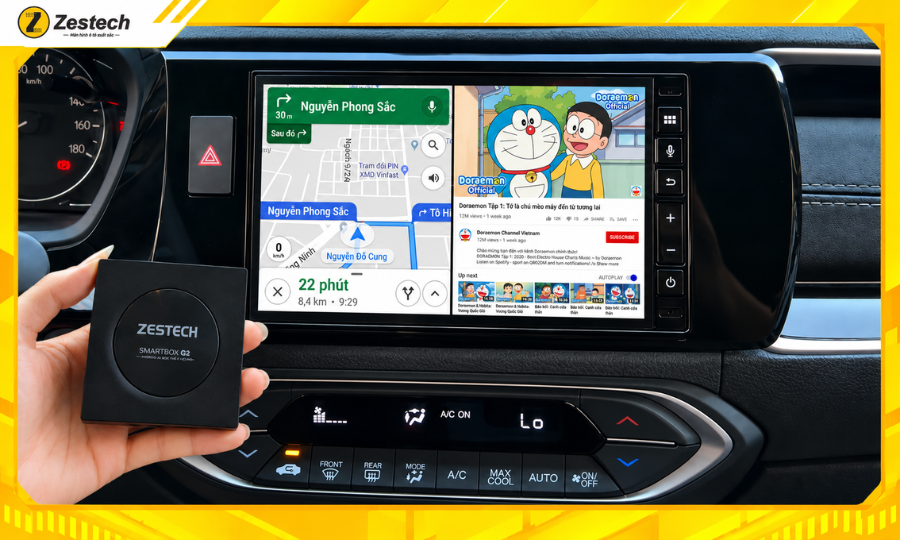 Android Box ô tô cho Honda BR-V cấu hình mạnh mẽ, chạy đa nhiệm mượt mà