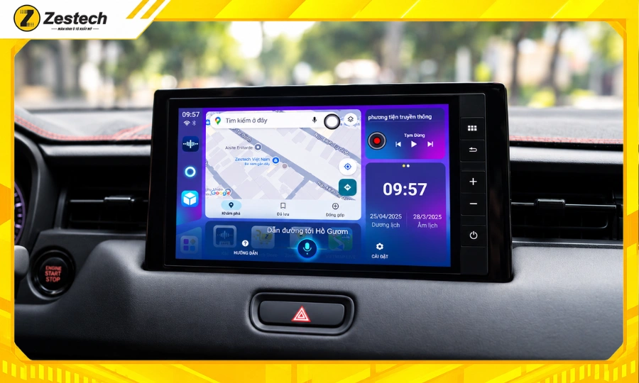 Android Box ô tô cho Honda HR-V tích hợp trợ lý AI KIKi ra lệnh giọng nói
