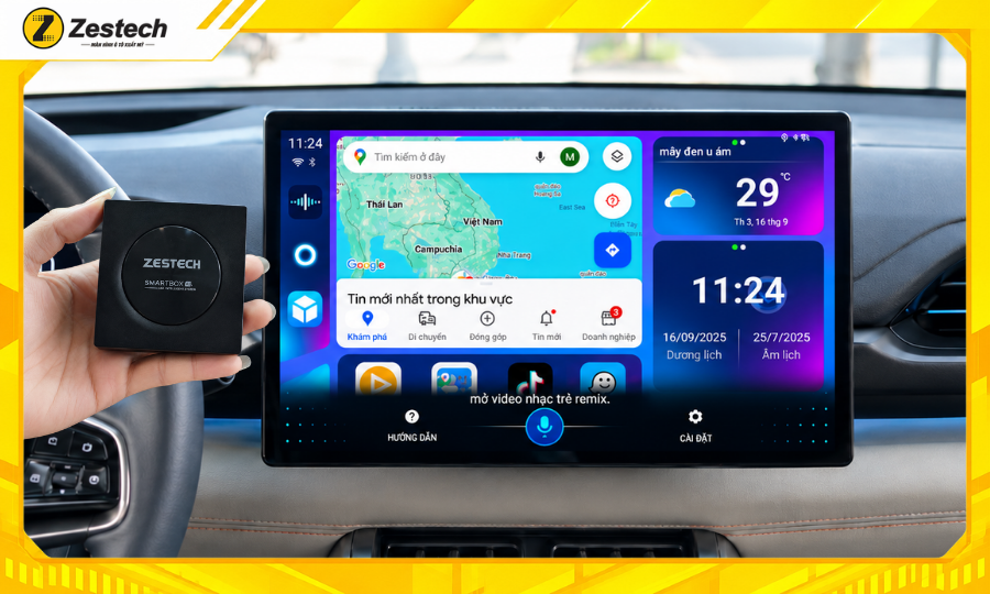 Điều khiển Android Box ô tô cho xe BYD Atto 3 bằng giọng nói