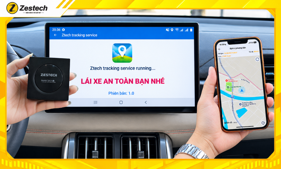 Định vị, quản lý xe qua app Zestech Tracking trên điện thoại