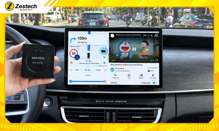 Android Box ô tô cho xe BYD M6 6 Android Box ô tô cho xe BYD M6 hỗ trợ đa nhiệm ứng dụng