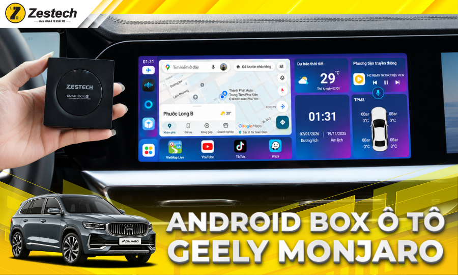 Android Box ô tô cho xe Geely Monjaro