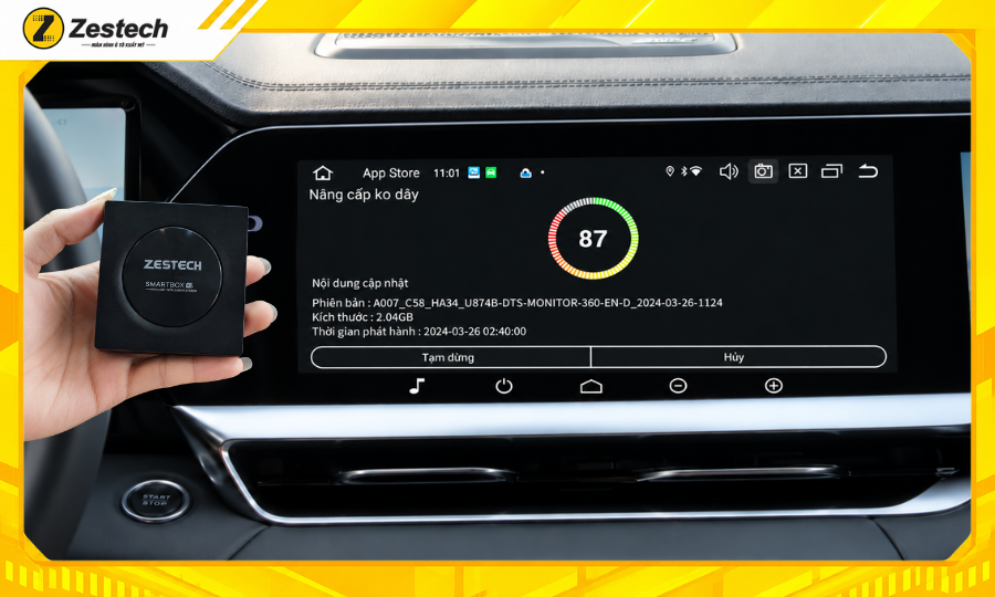 Android Box ô tô cho xe Geely Monjaro 9 Cập nhật phần mềm Android Box ô tô cho xe Geely Monjaro