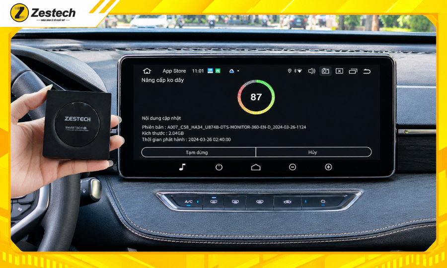 Android Box ô tô cho xe HAVAL Jolion 7 Cập nhật phần mềm Android Box ô tô cho xe HAVAL Jolion qua internet