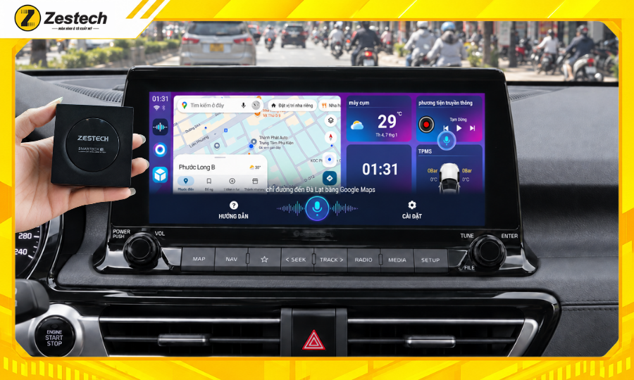 Android Box ô tô cho xe Kia Seltos 2020-2023 5 Điều khiển Android Box ô tô cho xe Kia Seltos 2020 bằng giọng nói
