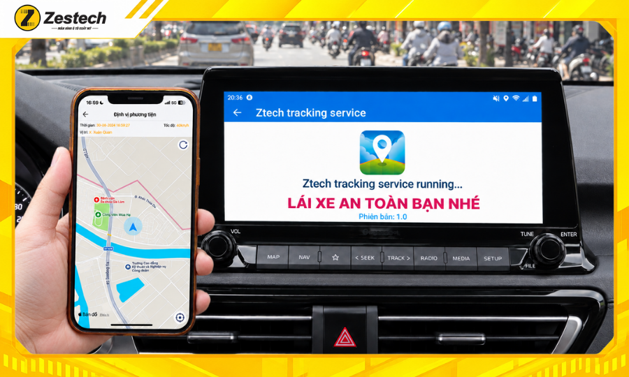 Android Box ô tô cho xe Kia Seltos 2020-2023 9 Định vị, quản lý xe với Android Box ô tô cho xe Kia Seltos 2022