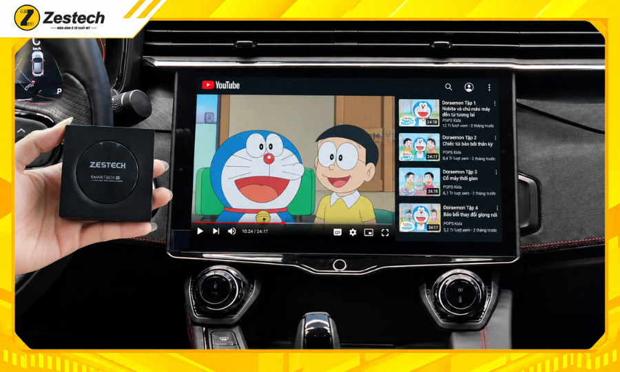 Xem Youtube trên Android Box ô tô cho xe LYNK&CO 05