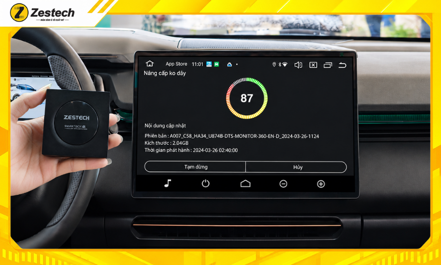 Cập nhật phần mềm Android Box ô tô cho xe LYNK&CO 08