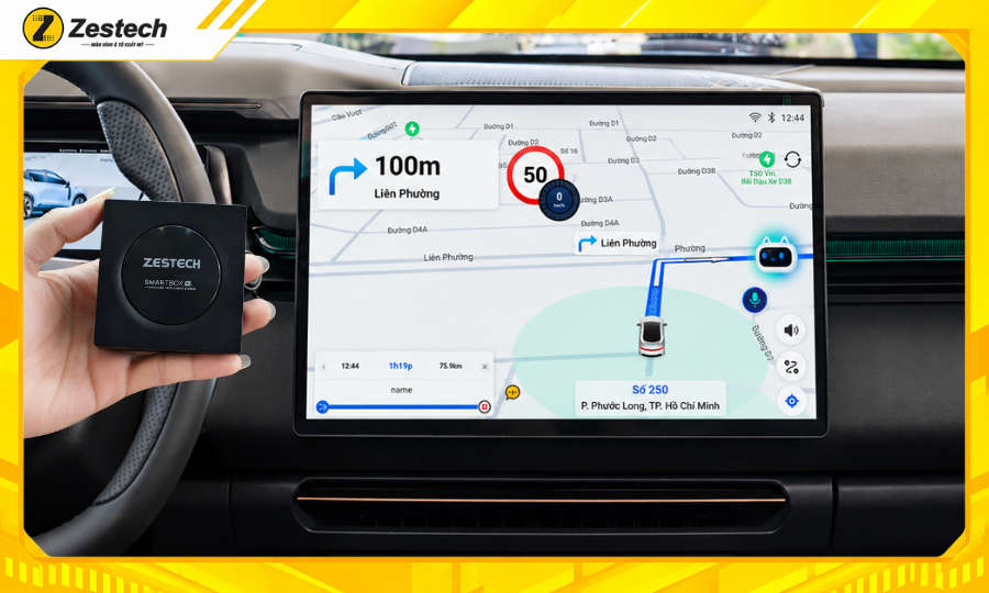 Android Box ô tô cho xe LYNK&CO 08 tích hợp bản đồ VietMap Live