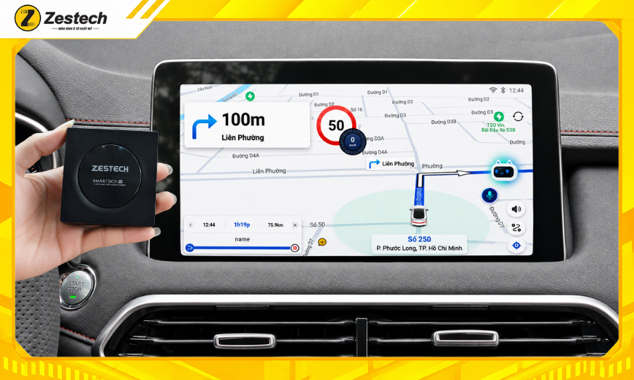 Android Box ô tô cho xe MG HS tích hợp bản đồ VietMap Live