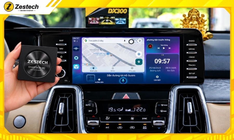 Điều khiển Android Box ô tô cho xe Kia Sorento 2024-2025 bằng giọng nói